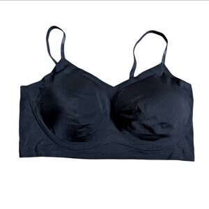 True & Co True Body Lift Triangle Adjustable Strap Comfort Black Seamless Bra XL